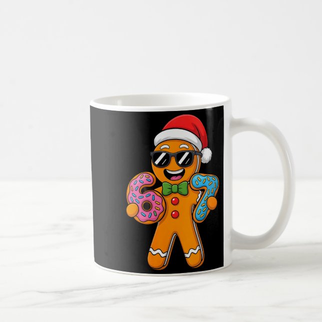 Womens Funny Gingerbread Six Seven 67 Ice Cream Ch Coffee Mug (Right)