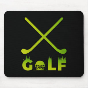 Womens Funny Golf Golfing Gift For Golfer Husband Mouse Pad