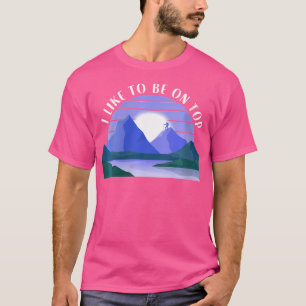 Womens Funny Hiking Mountains Nature Outdoor I Lik T-Shirt