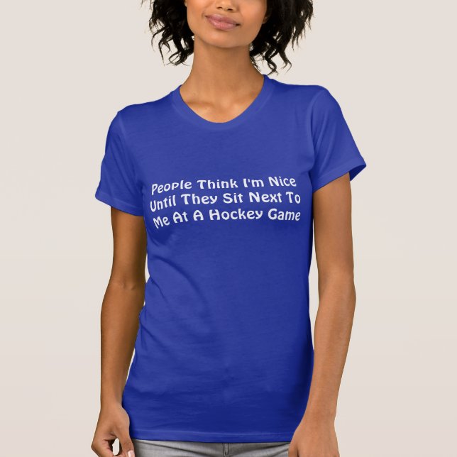Women's Funny Hockey T-shirt (Front)