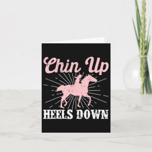 Womens Funny Horse Lover Equestrian Horseck Riding Card