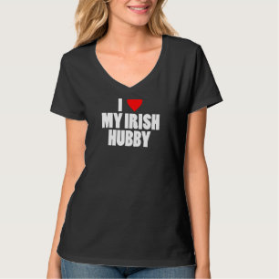 Womens Funny I Love My Irish Hubby St Patrick's Da T-Shirt