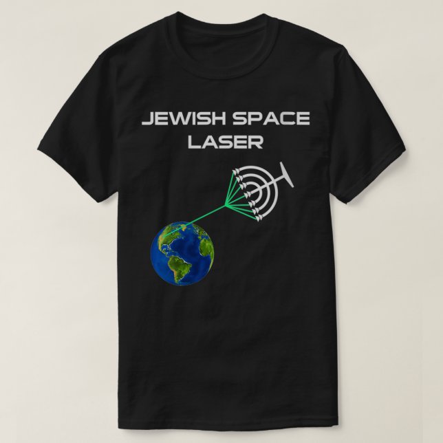 Womens Funny Jewish Space Laser Lazer  Tee Congres (Design Front)