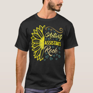 Womens Funny Job Title Activity Assistant Rock Pro T-Shirt