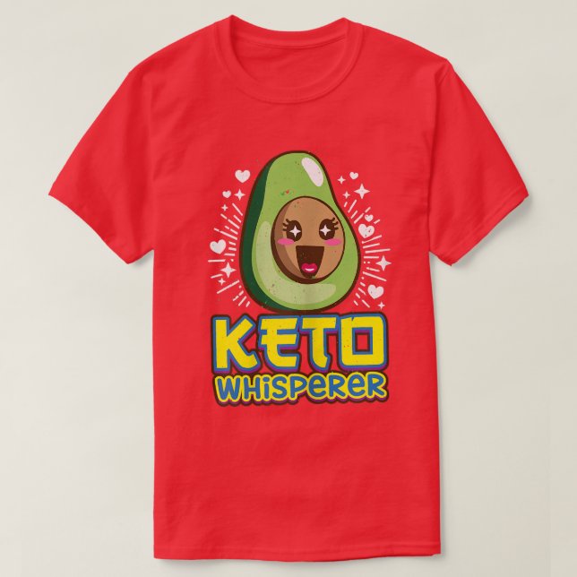 Womens Funny Ketogenic Keto Whisperer Kawaii Cute  T-Shirt (Design Front)