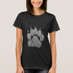 Womens Funny Leopard Print Paw Cool Cheetah Skin B T-Shirt