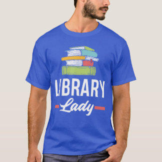 Womens Funny Library Lady Librarian Library Assist T-Shirt