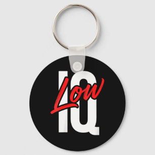 Womens Funny Low Iq Joke Sarcastic Humour Meme Dum Key Ring