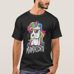 Womens Funny Mamacorn Unicorn Costume Mom Mother's T-Shirt