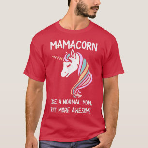 Womens Funny Mamacorn Unicorn Costume Mum Mother's T-Shirt