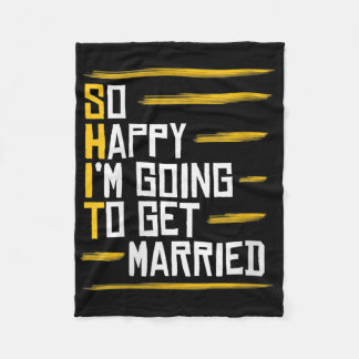 Womens Funny Marriage Gift Hilarious Groom Bride W Fleece Blanket