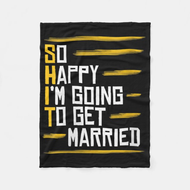 Womens Funny Marriage Gift Hilarious Groom Bride W Fleece Blanket (Front)