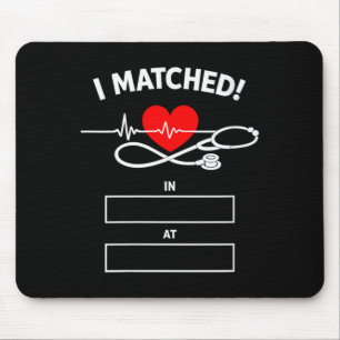 Womens Funny Matched Match Day 2026 Resident Mouse Pad