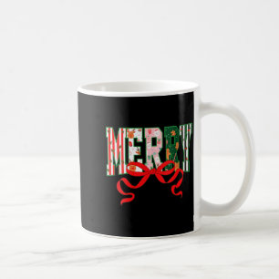 Womens Funny Merry Christmas Crew 2025 Coquette Fa Coffee Mug