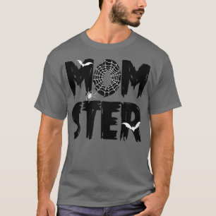 Womens Funny Momster Halloween Mum Costume Family T-Shirt