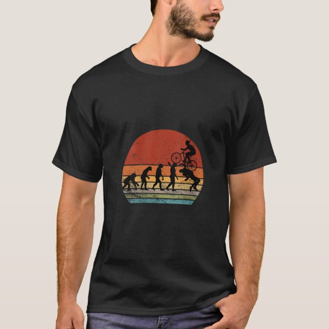 Womens Funny Mountain Bike Evolution MTB Accessori T-Shirt (Front)