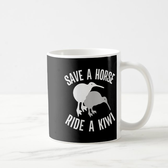 Womens Funny New Zealand Kiwi Meme Quote Save A Ho Coffee Mug (Right)