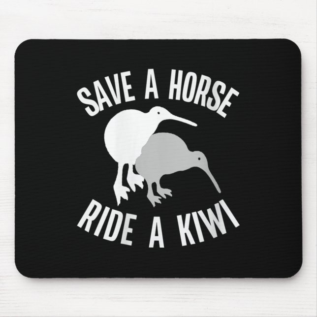 Womens Funny New Zealand Kiwi Meme Quote Save A Ho Mouse Pad (Front)