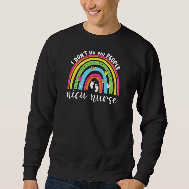 Womens Funny Nicu Nurse Neonatal Nurse Practitione Sweatshirt (Front)