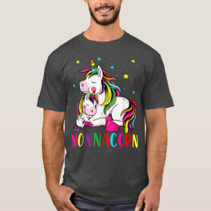 Womens Funny Nonnacorn Unicorn Costume Nonna Mum T-Shirt