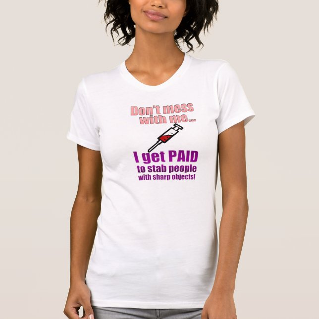 Women's Funny Nurse Shirt (Front)