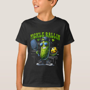 Women's funny pickleball player paddleball pickle T-Shirt