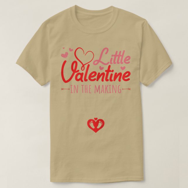 Womens Funny Pregnancy Quote Valentine's Day Cool  T-Shirt (Design Front)