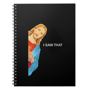 Womens Funny Quote Jesus Meme I Saw That Christian Notebook