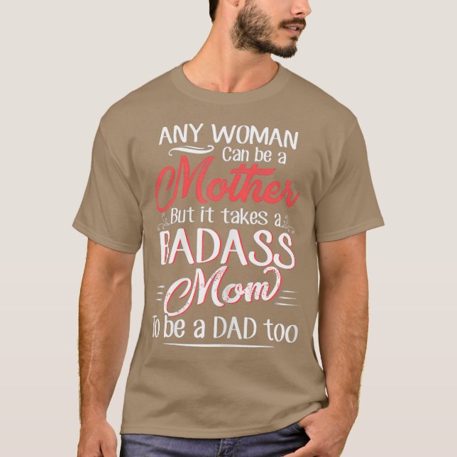 Womens Funny Quotes Happy Fathers Day To The Mum T-Shirt (Front)