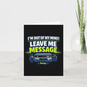 Womens Funny Sarcastic Humourous Witty Quote V-Nec Card
