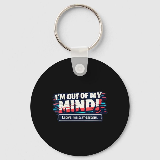 Womens Funny Sarcastic Humourous Witty Quote V-Nec Key Ring (Front)