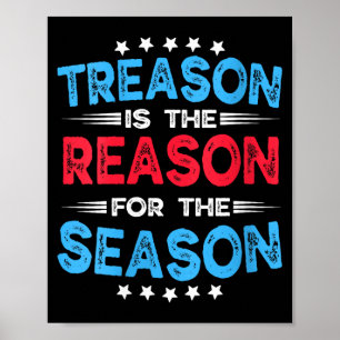 Womens Funny Saying Quote Humour Sarcastic Treason Poster