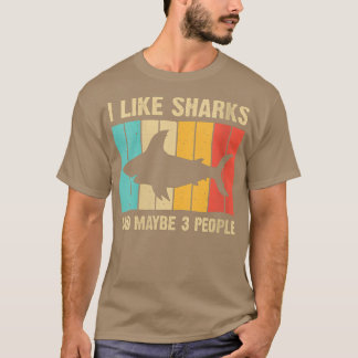 Womens Funny Shark Design For Kids Men Women Anima T-Shirt