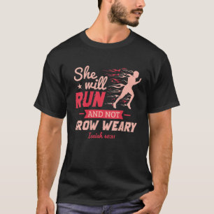 Womens Funny She Will Run XC Cross Country Running T-Shirt