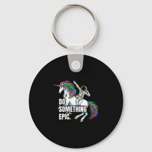 Womens Funny Spacecore Motivational Graphic, Do So Key Ring