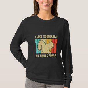 Womens Funny Squirrel For Kids Men Women Pet Squi T-Shirt