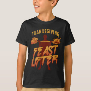 Womens Funny Thanksgiving Workout Bodybuilding Gym T-Shirt