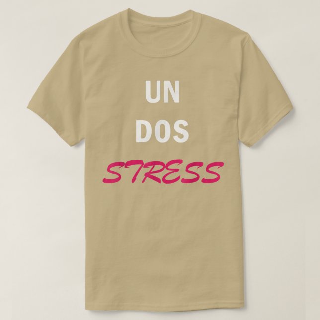 Womens Funny Un Dos Stress2358  T-Shirt (Design Front)