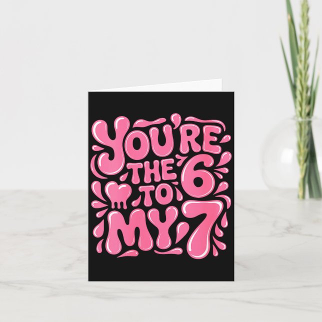 Women's Funny Valentines Day 67 Meme Couples You'r Card (Front)