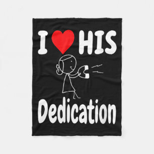 Women's Funny Valentine's Day Couple Matching I Lo Fleece Blanket