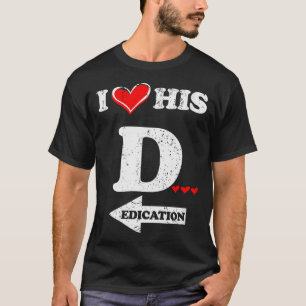 Womens Funny Valentines Day Couple Matching I Love T-Shirt