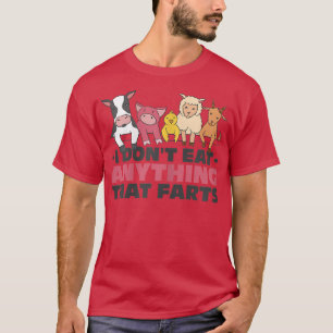 Womens Funny Vegetarian  I Don't Eat Anything That T-Shirt