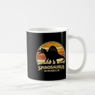Women's funny vintage spinosaurus dinosaur coffee mug