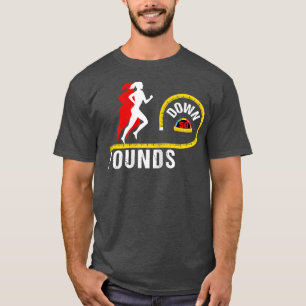 Womens Funny Weight Loss Down 50 Pounds Gym Motiva T-Shirt