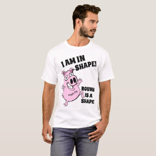 Women's Funny Workout WIGGLE PIG novelty T-Shirt