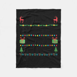 Womens Funny Xmas Too Hot Ugly Christmas Sweaters Fleece Blanket