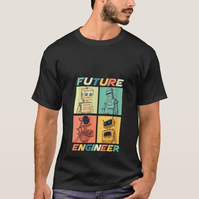 Womens Future Engineer Costume Robot Robotics Adul T-Shirt (Front)