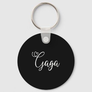 Womens Gaga Cute Heart Grandma V-neck  Key Ring