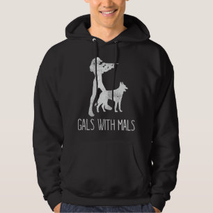Womens Gals With Mals Belgian Malinois Lover Hoodie