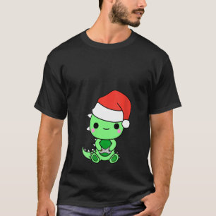 Womens Gaming Christmas Boys Gamer Nerd Dinosaur T-Shirt